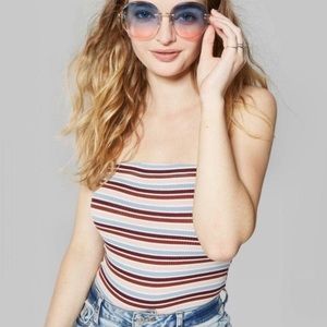 Wild Fable Women’s Striped Strapless Bodysuit